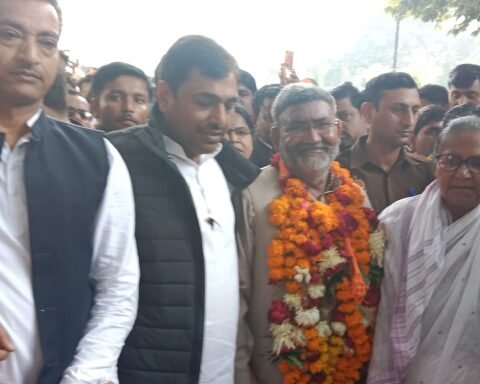डॉ़ बाबूलाल तिवारी नामांकन