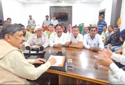 बिजौली में कूड़ा घर के विरोध