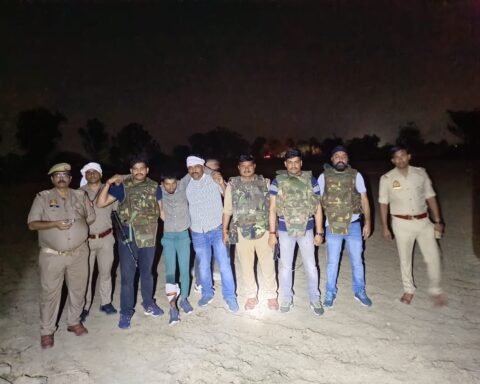 मुठभेड़ में वांछित बदमाश गिरफ्तार