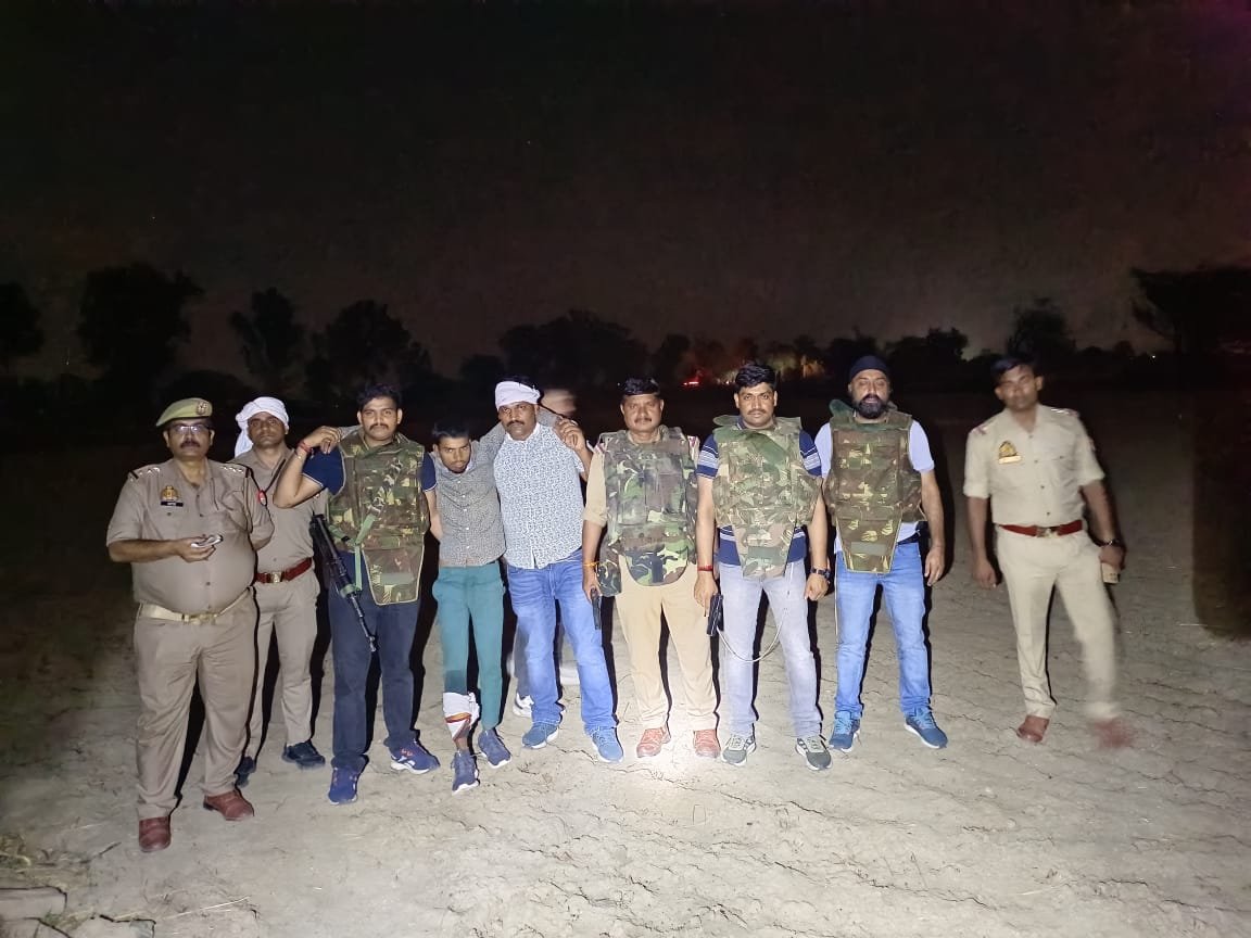 मुठभेड़ में वांछित बदमाश गिरफ्तार