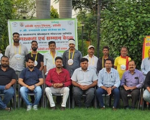 स्वच्छता वीर हुए सम्मानित