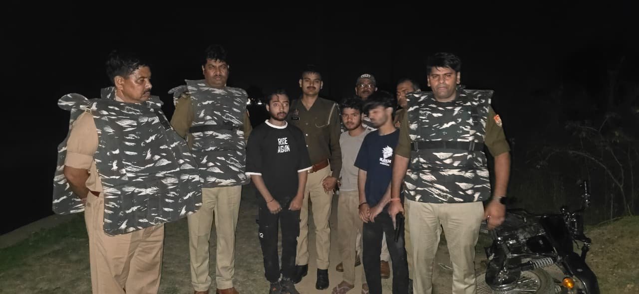 हत्यारोपी मुठभेड़ में गिरफ्तार